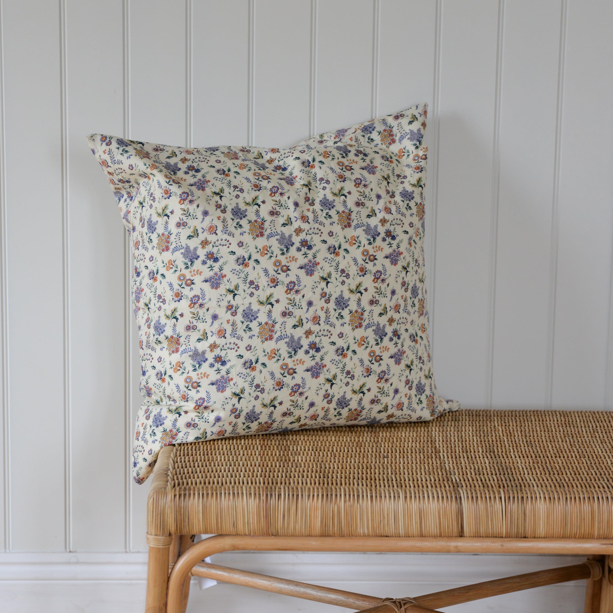 White Floral Cushion