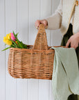 Wicker Square Basket