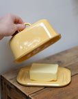 Yellow Enamel Butter Box