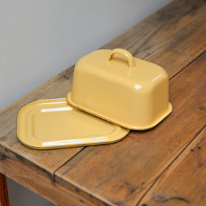 Yellow Enamel Butter Box