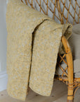 Yellow Floral Quilt 130 x 180 cm