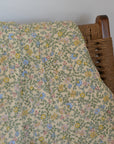 Yellow Floral Quilt / 130 x 180cm