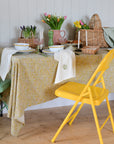 Yellow Floral Tablecloth