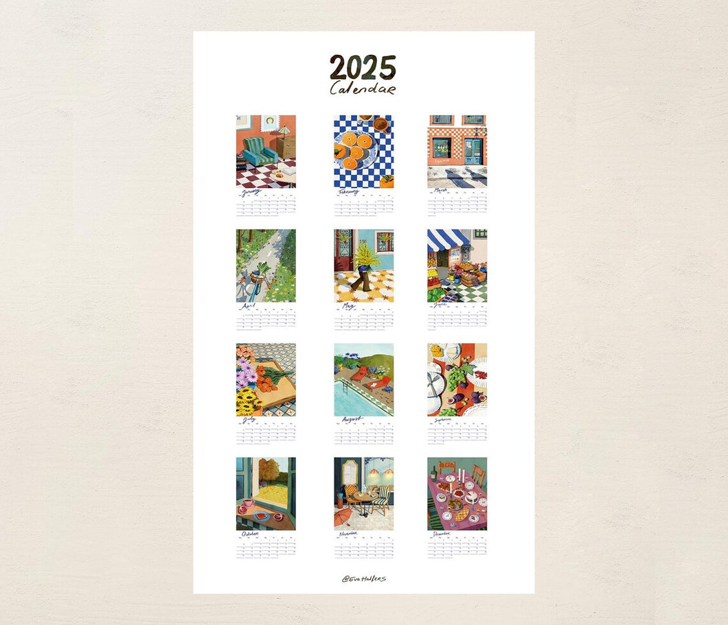 Eva Halfers 2025 Wall Art Calendar