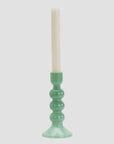 Glass Candle Holder/Green
