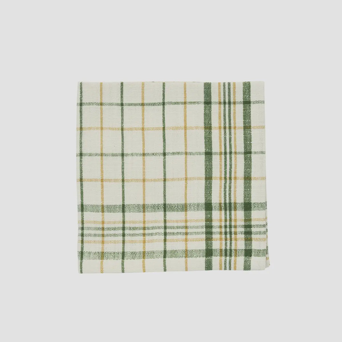 Green Checked Napkins / Set of 4