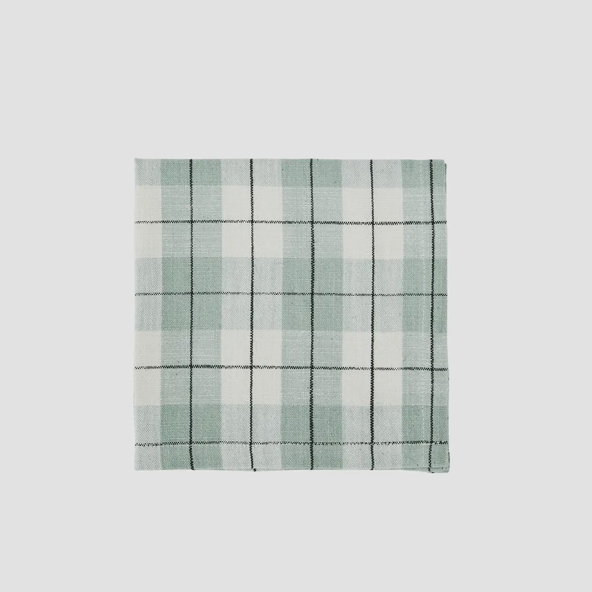 Mint Checked Napkins / Set of 4