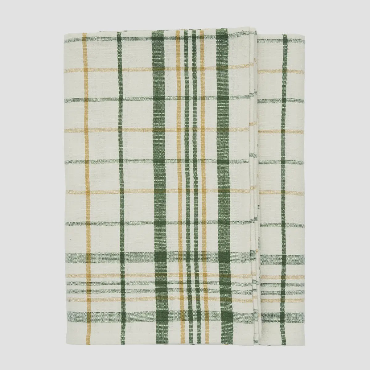 Checked Tablecloth / Green and Yellow