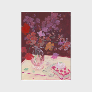 Pink Painted Bouquet A5