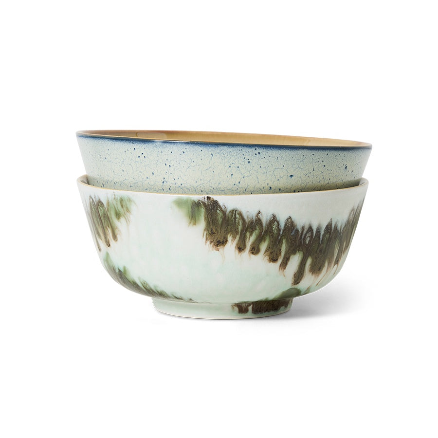 HKliving 70s Ceramic Minimalist Ramen Bowl