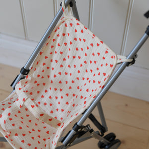 Baby Doll Stroller Heart Print