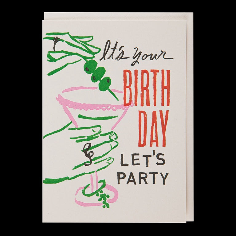 Birthday - 'Let's Party' Card