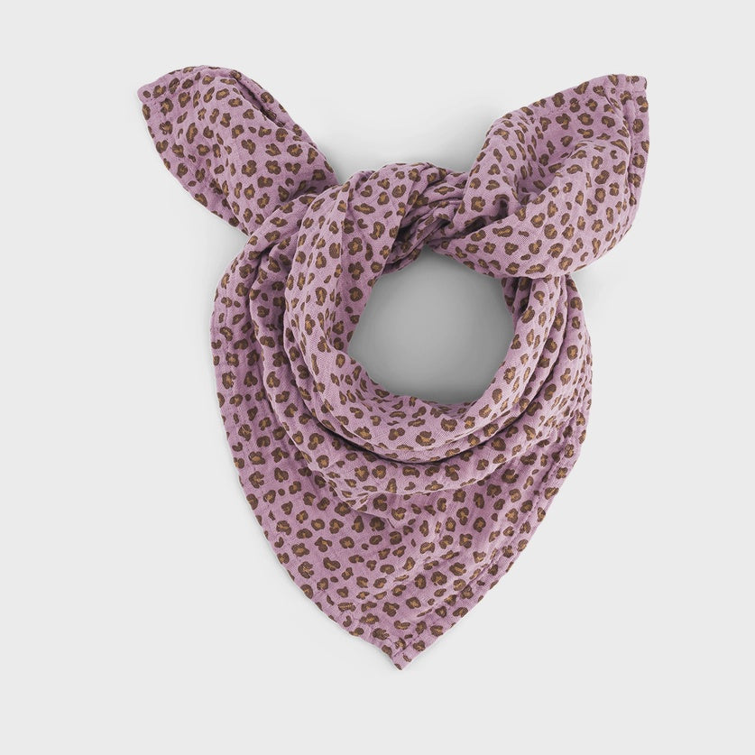 Muslin Swaddle / Lilac Leopard