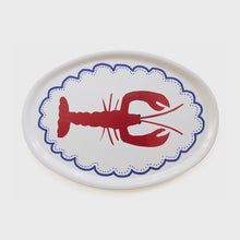 Load image into Gallery viewer, Lobster Oval Serving Tray