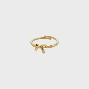 Lulu Bow Stack Ring / Gold