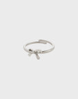 Lulu Bow Stack Ring/ Silver