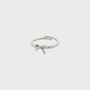 Lulu Bow Stack Ring/ Silver