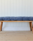 Blue Checked Woven Cotton Mattress