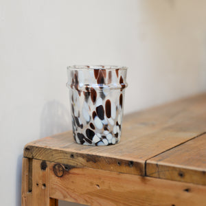 Brown Speckle Drinking Glass