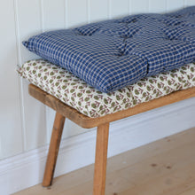 Load image into Gallery viewer, Blue Checked Woven Cotton Mattress