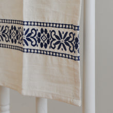 Load image into Gallery viewer, Embroidered Kitchen Towel / Blue