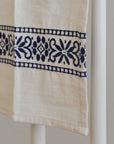 Embroidered Kitchen Towel / Blue