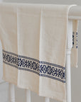 Embroidered Kitchen Towel / Blue