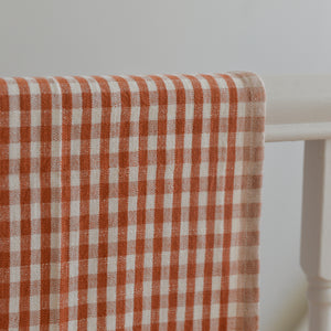 Gingham Tea Towel / Burnt Orange