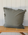 Green Striped Cushion 50 x 50cm
