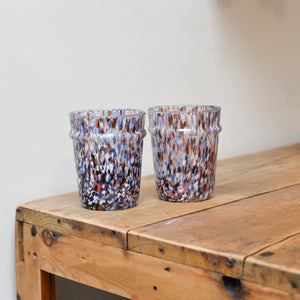 Multi Speckle Drinking Glass