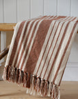 Recycled Cotton Checkered Throw