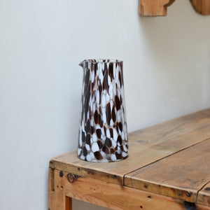 Speckled Glass Jug / Brown