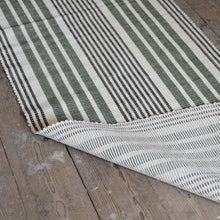 Load image into Gallery viewer, Striped Cotton Runner / Green