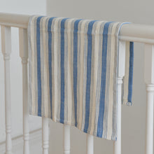 Load image into Gallery viewer, Striped Tea Towel / Blue