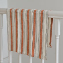 Load image into Gallery viewer, Striped Tea Towel / Burnt Orange