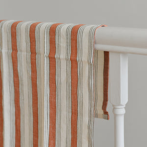 Striped Tea Towel / Burnt Orange