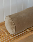 Velvet Bolster Cushion / Dusty Green