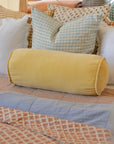 Velvet Bolster Cushion / Honey