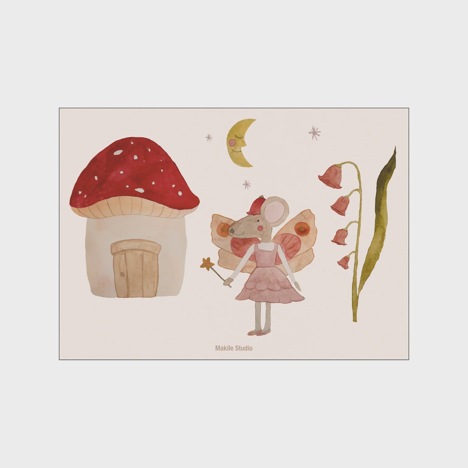 Karla's Mushroom House / 30 x 40