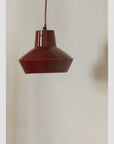 Red Enamel Ceiling Lamp