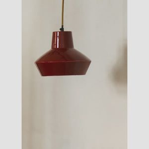 Red Enamel Ceiling Lamp
