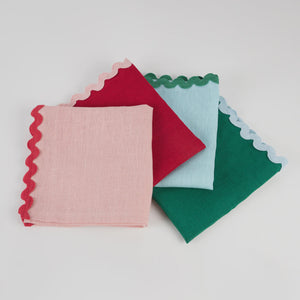 Assorted Ric Rac Fabric Placemat or Napkin