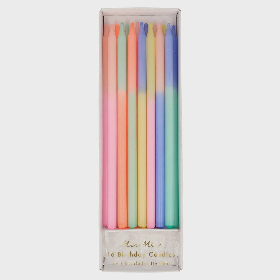 Multi Colour Block Candles