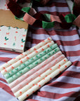 Festive Patterned Table Candles