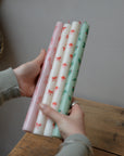 Festive Patterned Table Candles / Candy Cane