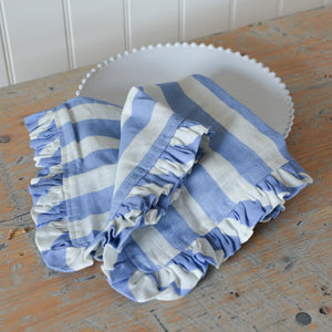 Stripe Ruffle Fabric Placemats