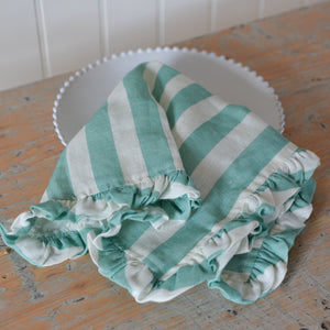 Stripe Ruffle Fabric Placemats