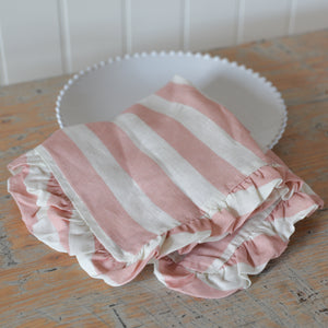 Stripe Ruffle Fabric Placemats