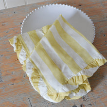 Load image into Gallery viewer, Stripe Ruffle Fabric Placemats