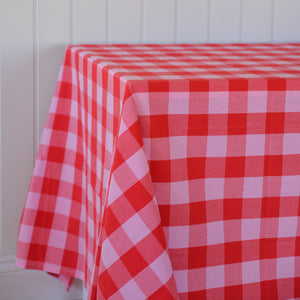 Pink and Red Tablecloth Paola